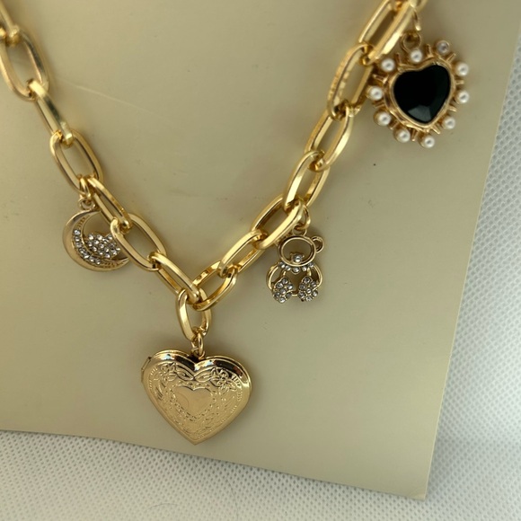 Gold Bag Charm with Black Accents - Picture 3 of 9